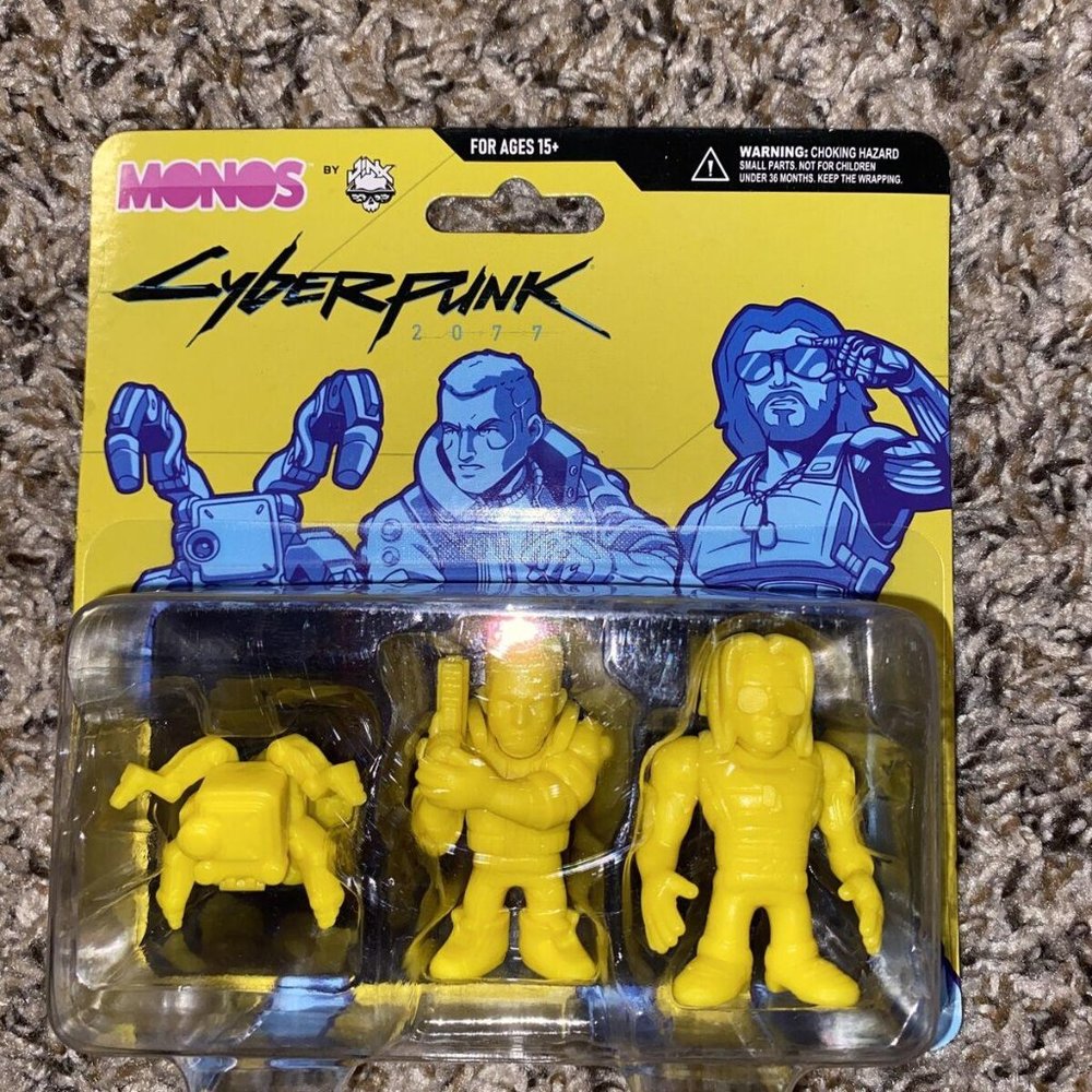 Cyberpunk 2077 Monos Mini Figures Keanu Reeves V Johnny Silverhand Spider Bot